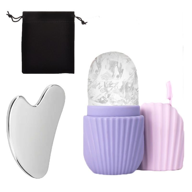 Lumio - Silicone ice cube tray gua sha board