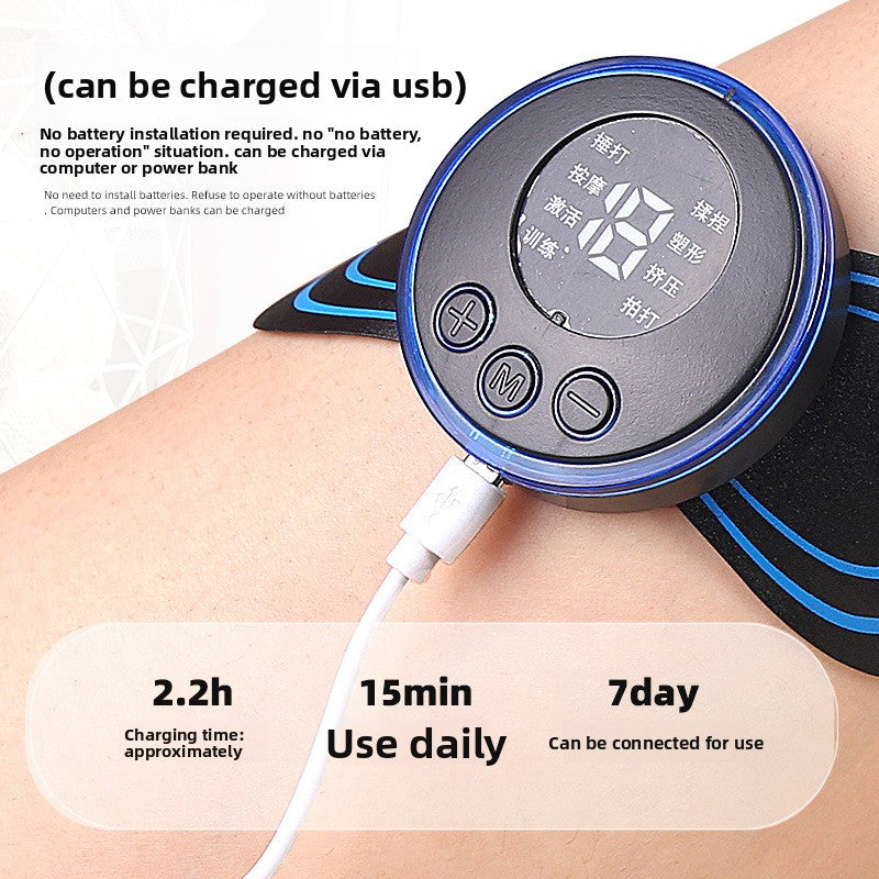 Lumio - Portable EMS Muscle Stimulation Massager with Gel Pads