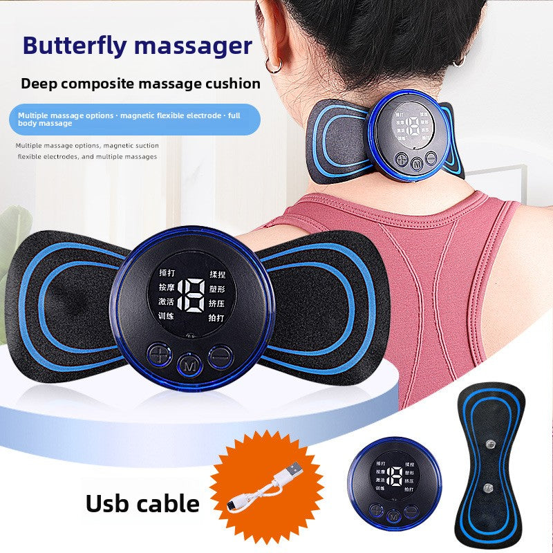 Lumio - Portable EMS Muscle Stimulation Massager with Gel Pads