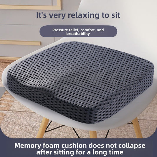 Lumio - Square Memory Foam Cushion for Office Chair / Car Seat
